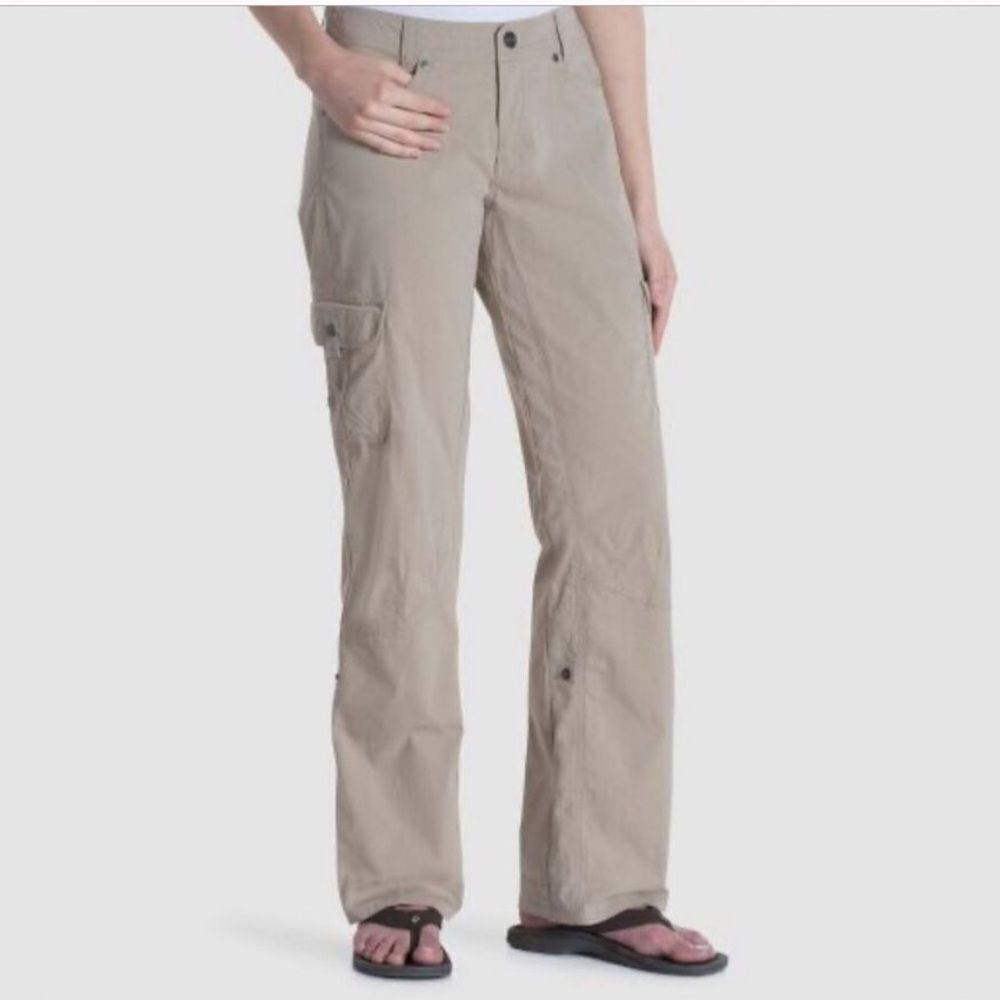 Kuhl Splash Roll Up Hiking Outdoors Pant Khaki Beige